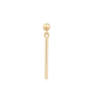 Cassi threadless dangle end in yellow gold
