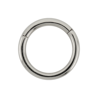 Basic clicker/hinged ring in 14k white gold, 16g