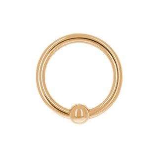 Captive in 18k rose gold, 16g 1/2"