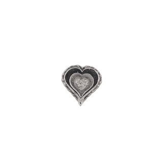 Dreamheart threadless end in white gold