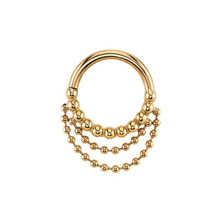 Feel the Spin seam ring in 14k yellow gold, 18g 3/8
