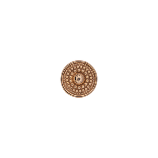 Golden Hour beaded disk in rose gold