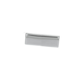 Rectangle threadless end in white gold, 2x5mm