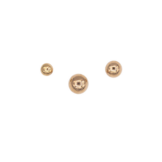 Ball threadless end in rose gold, 2-3mm