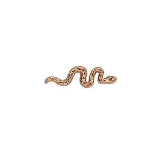 Snake threadless end in rose gold