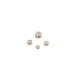 Ball threadless end in white gold, 2-3mm