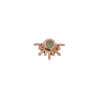 Live to Tell in rose gold with chrysoprase, threadless