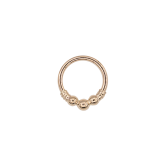 Myla seam ring  in 14k rose gold, 18g 5/16”