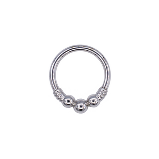Myla seam ring in 14k white gold, 16g 3/8”