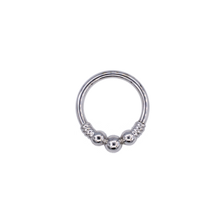Myla seam ring in 14k white gold, 18g 5/16”
