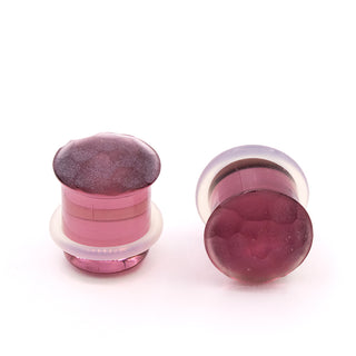 Martele simple plug in soda lime glass, 00g (9mm), SF Purple