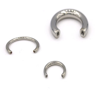 Circular barbell post in titanium, 10g