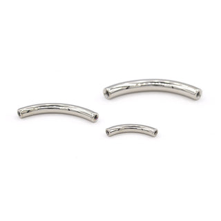 Curved barbell post in titanium, 6g