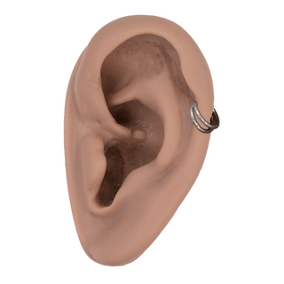 Titanium illusion double hinge/clicker, 18g