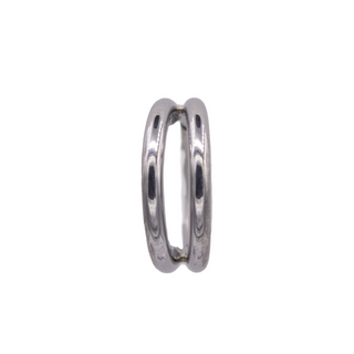 Titanium illusion double hinge/clicker, 18g