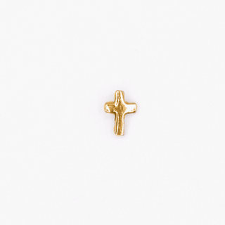 Micro cross end in rose gold, threadless