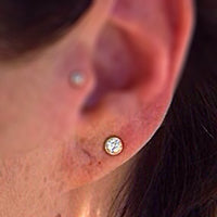 New/Healing Earlobe Piercings