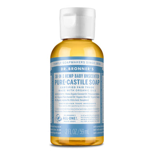 Dr Bronner's unscented liquid castille soap 2oz