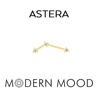 Astera 3 with diamonds in rose gold