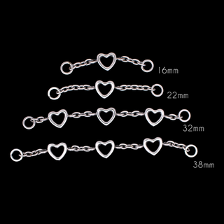 Beloved heart chain in titanium
