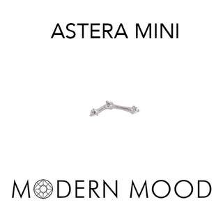 Astera 3 mini with diamonds in white gold