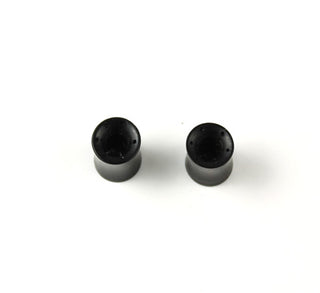 Wood eyelets in arang ebony, 0g (8mm)