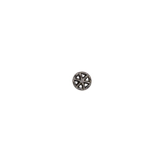 Flower of Life in black gold, 4mm, threadless