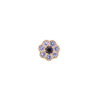 Gatsby flower threadless end in rose gold