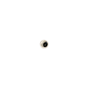 Disk in white gold, 3mm, threaded for 14g