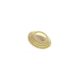Hera threadless end in yellow gold, 4mm