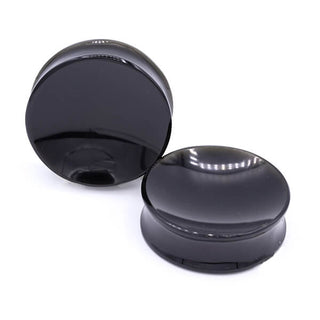 Concave plug in obsidian, 1-1/2 (38mm), DF
