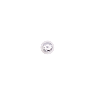 Dome threadless end in platinum, 2mm