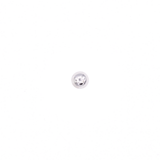 Dome threadless end in platinum, 1.5mm