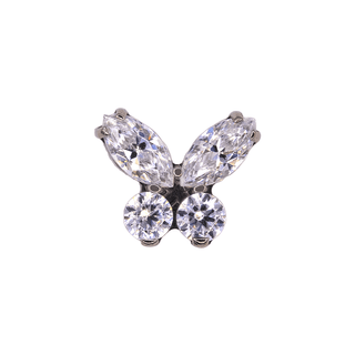 Butterfly end in titanium, threadless