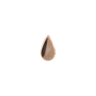 Teardrop end in rose gold, 4mm, threadless