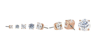 Tiffany prong-set gem in rose gold, threadless