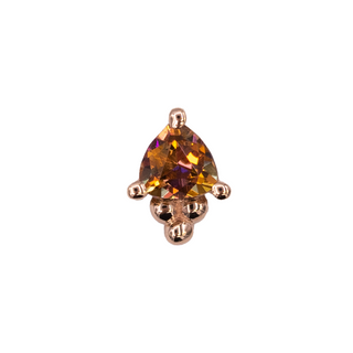 Timka with Anastasia topaz in rose gold, threadless