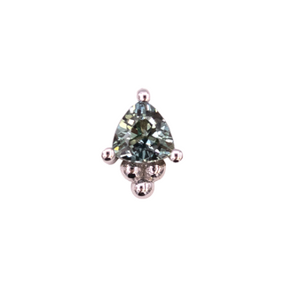 Timka with grey sapphire white gold, threadless