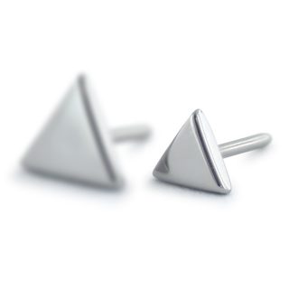 Triangle threadless end in titanium, 3mm